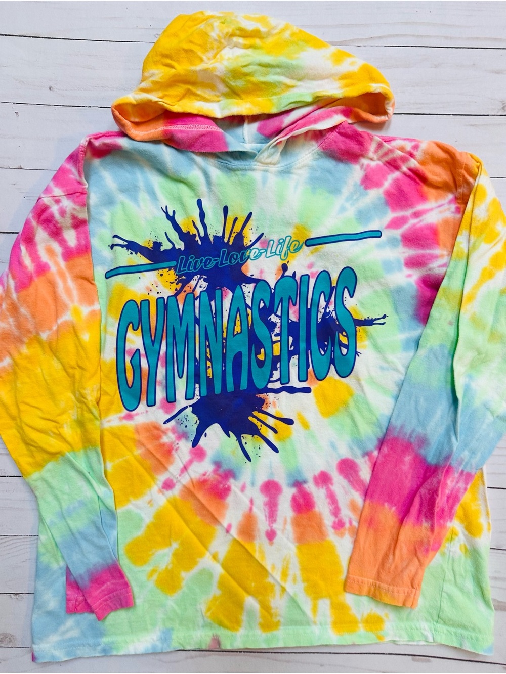 Tie Dye Gymnastics Long Sleeve (size medium)